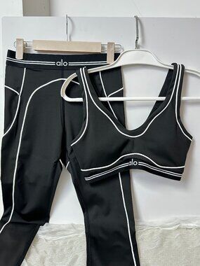 ALO Black Sweat Shorts — Size M